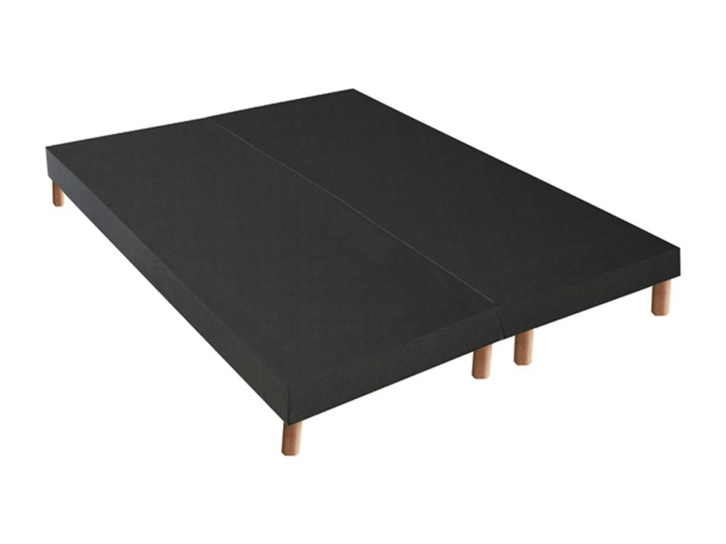 Pack lettera Mobenze Materasso con materassi e sommier in Mobenze massiccio Dimensioni - 2x80x200 cm Sommier - Nero HHGU40960
