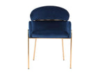 Sedia Design in Mobenze Blu / Oro Rosa ETEI69106