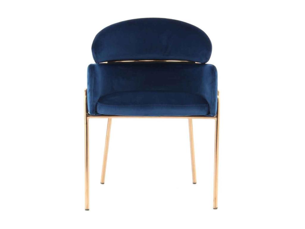 Sedia Design in Mobenze Blu / Oro Rosa ETEI69106