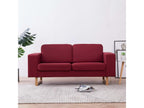 Divano à 2 posti Tissu Rosso bordeaux WHEE42550