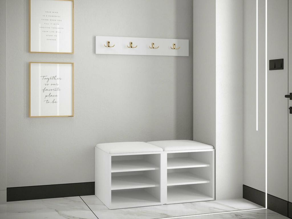 Mobile d'ingresso Mobenze 376 84x44cm Brun clair - Nero Stratifié - Tapisserie - Mobenze XHCE43757