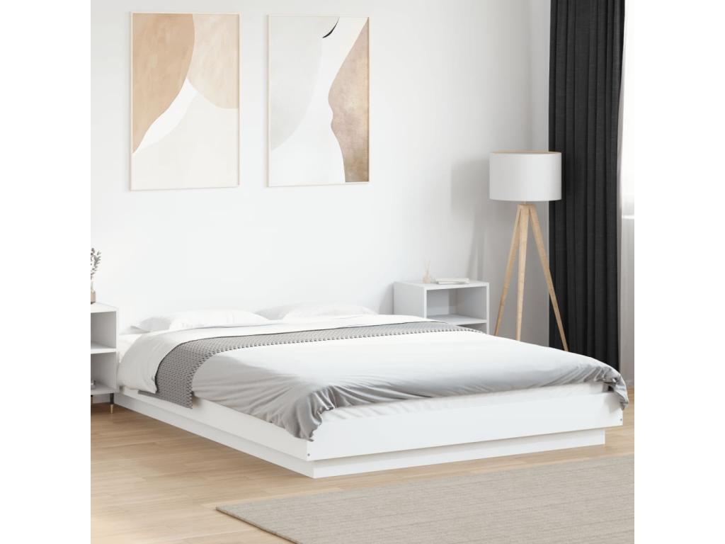 Struttura letto bianca, 140 x 200 cm