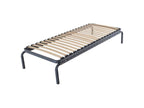 Letto in metallo grigio, 80 x 190 cm