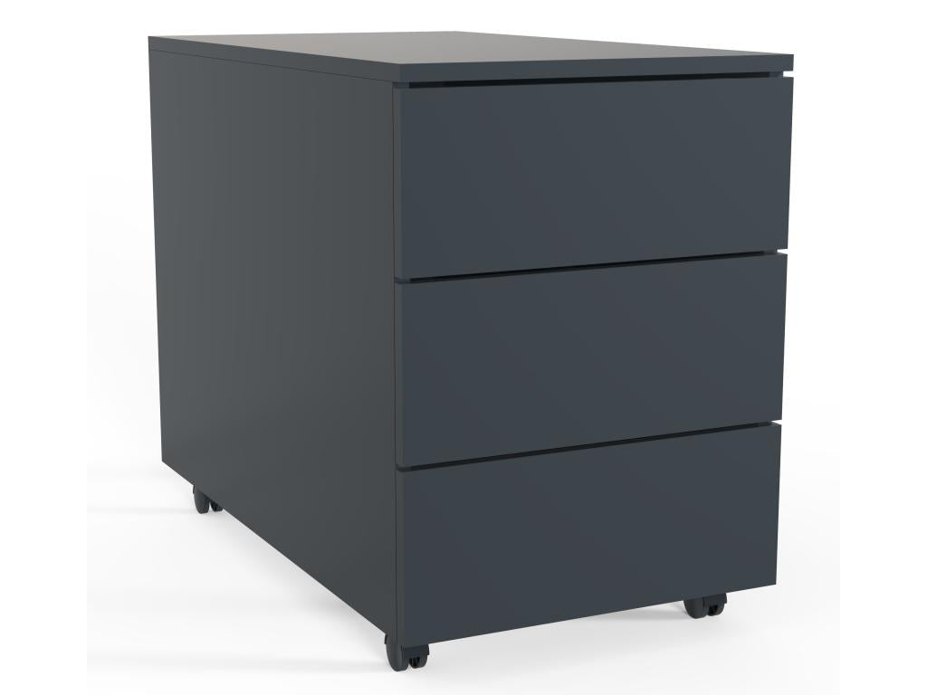 Mobenze Caisson à Mobenze Caisson d'appoint Caisson de Bureau à Mobenze 3 cassetti Antracite - 70 INAO42717
