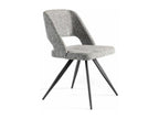 Sedia in tessuto e gambe in acciaio nero Mobenze - lotto di 2-Couleur Mobenze 24 DNBE16361