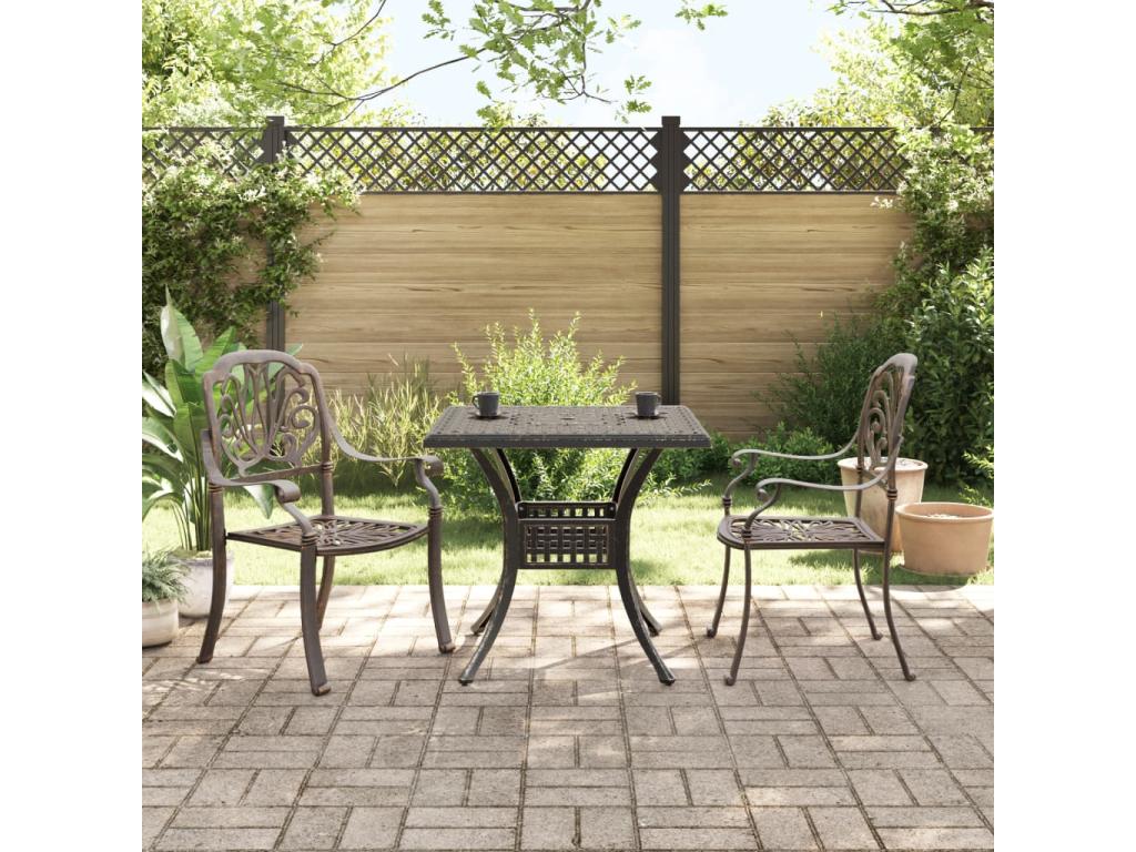 Ensemble de Mobenze 3 pz bronzo alluminio coulé FSVJ26575