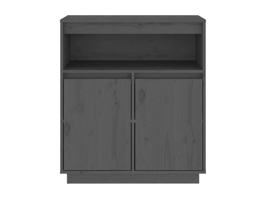 Credenza in legno di pino grigio, 70 x 34 x 80 cm