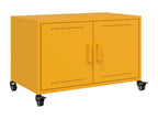 Mobile TV giallo moutarde 68x39x43,5 cm acciaio laminato freddo WZHD15557