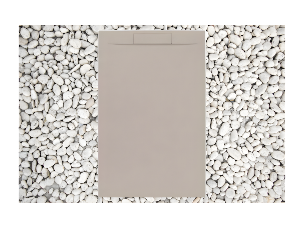 Receveur de douche 80x120 cm Mobenze RAL 1001 Ligne Mobenze in resina e polvere di marmo con griglia laterale in resina di marmo ZXIU84772