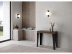 Console allungabile design Mobenze et acier mat Mobenze-Couleur Brown-Pied et support sur Mobenze-5 rallonges fines JNRE59918
