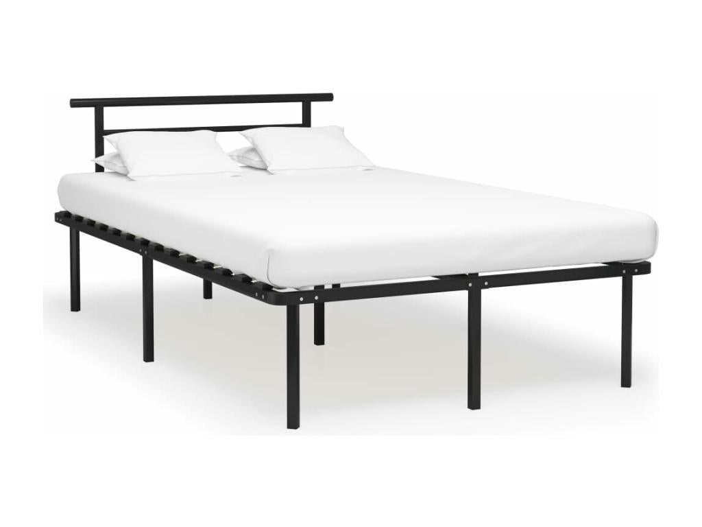 Struttura letto senza materasso nero metallo 120x200 cm RZSH23930