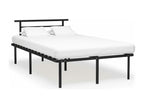 Struttura letto senza materasso nero metallo 120x200 cm RZSH23930