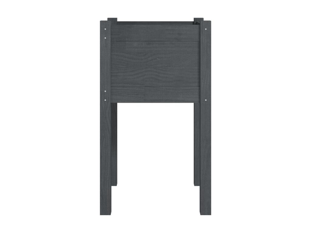 Giardiniere da esterno 2 pezzi Grigio 40x40x70cm Bois de pin massif GXEO08443