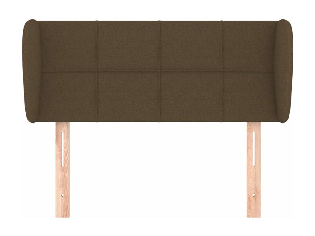 Testiera con oreilles Marrone Foncé 83x23x78/88 cm Tissu UWUY84351