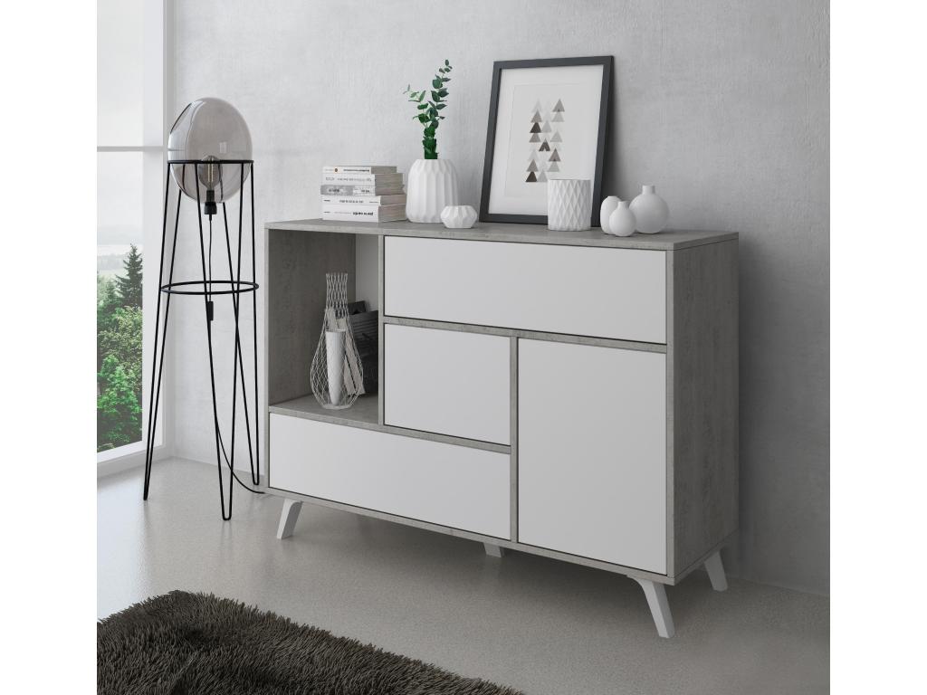 Credenza bianca, 120 x 40 x 86 cm