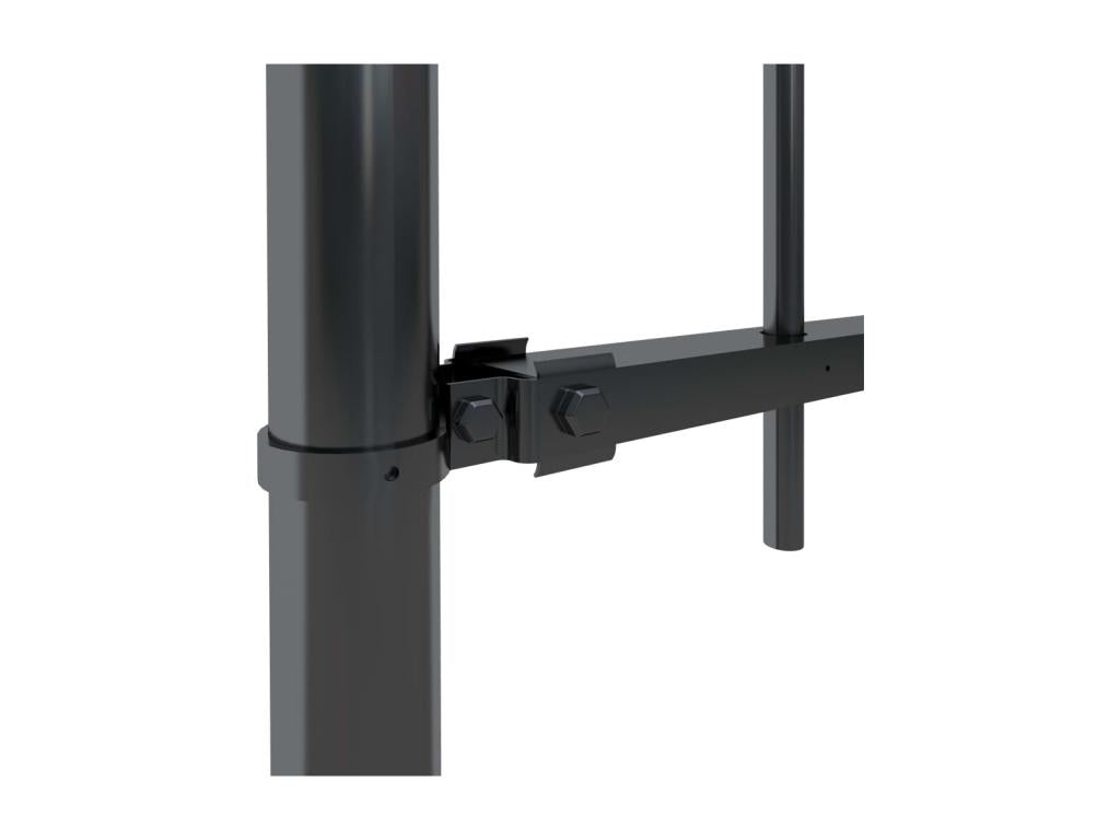 Clôture de jardin con dessus en cerceau Acier 11,9x0,8 m Nero RIIC28709