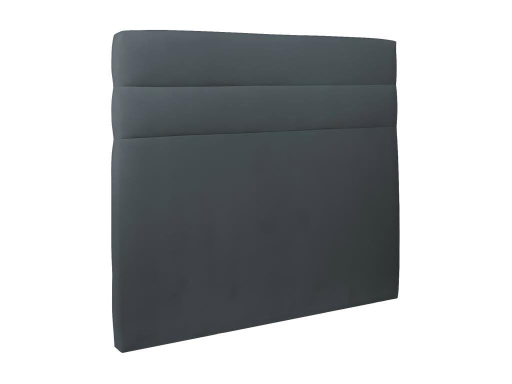 Tete de lit Lignes Mobenze Grigio antracite L 140 cm - Ep 10 cm rembourré IFNH47438