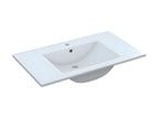 Meuble sous vasque 80 cm vasque miroir Chêne/Bianco brillante - Mobenze IWOB53880