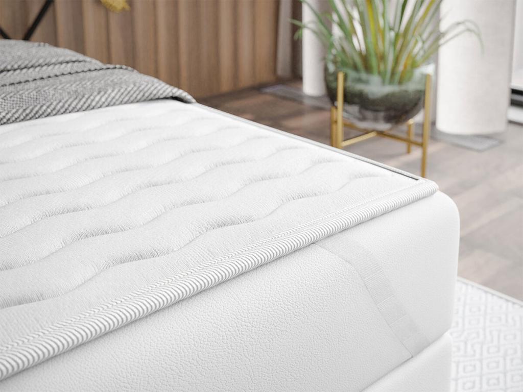 Letto continentale Mobenze 112 Matrimoniale Continental Blu 140x200 Tapisserie 140x215x115cm RIRJ14380