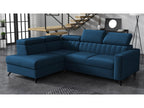 Divano d'angolo Mobenze 202 Blu Fonction de couchage bedding box 249x195x80cm UPSY21834