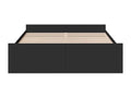 Struttura letto con cassetti senza materasso nero 150x200 cm XKUK12130