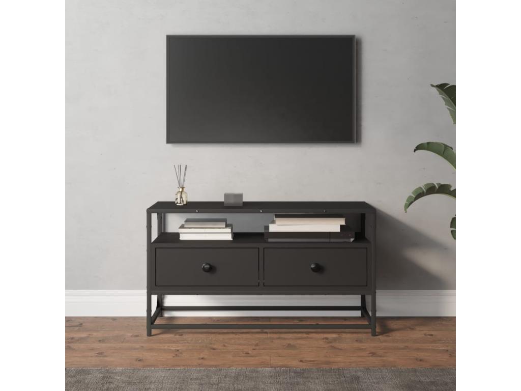Mobile TV nero 80x35x45 cm Mobenze d'ingénierie CUIN23898