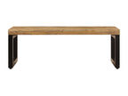 Tavolo basso 100x50x35 cm Mobenze de manguier solide et acier RONB27028