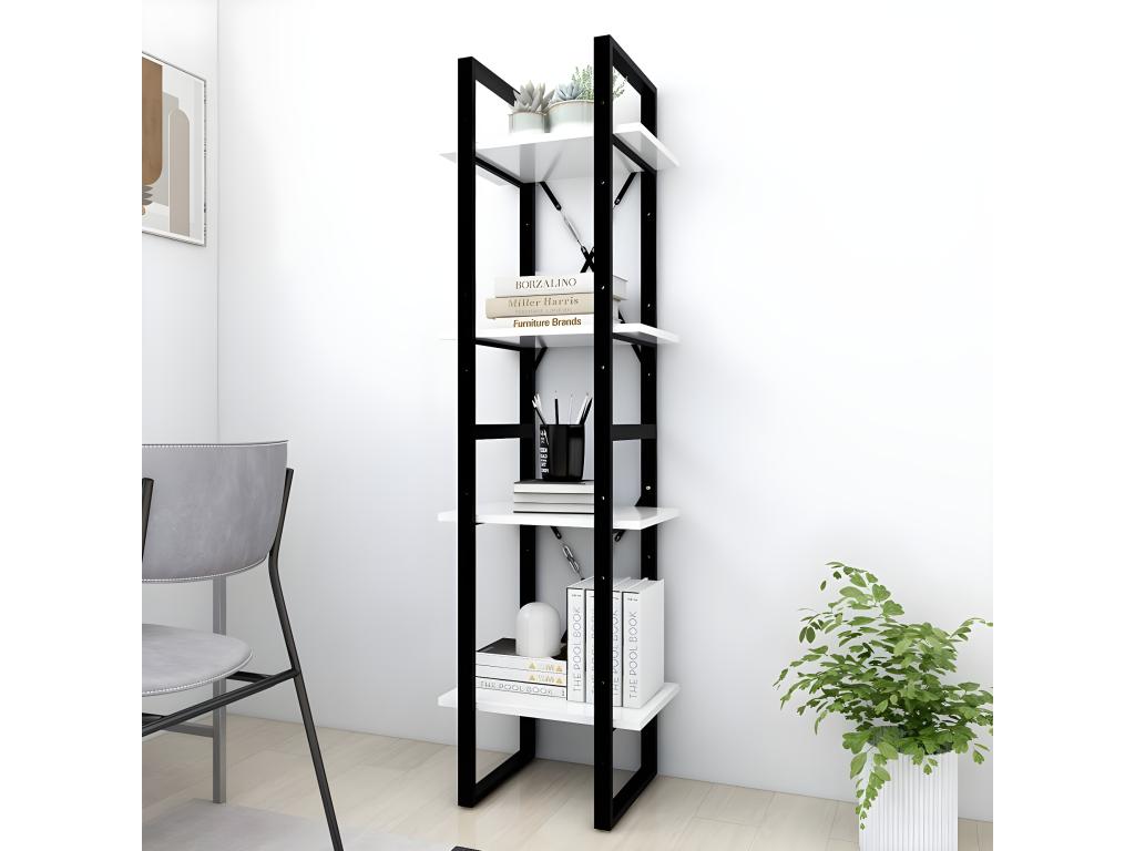 Libreria bianca, 40 x 30 x 140 cm