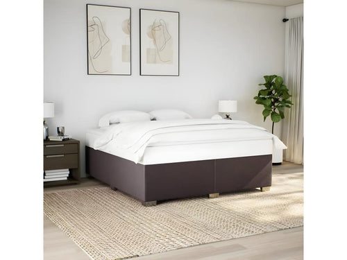 Struttura letto Marrone foncé 180x200 cm Tissu KZEN04966