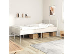 Struttura letto in metallo bianco, 150 x 200 cm