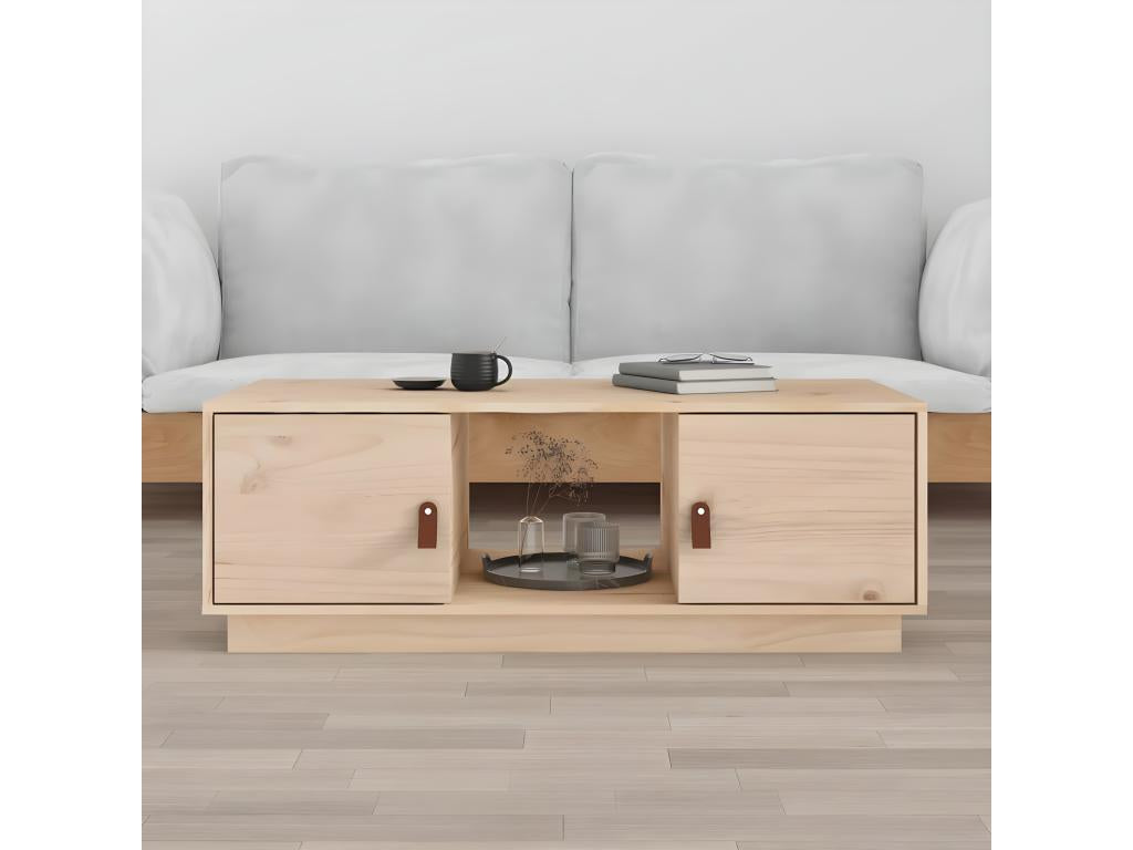 Tavolo basso 100x50x35 cm Mobenze massif de pin QXQV61405