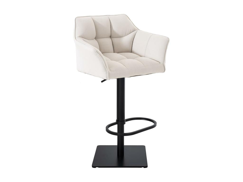 Tabouret de bar - Tessuto / Metallo - Bianco - Mobenze MXBO72249