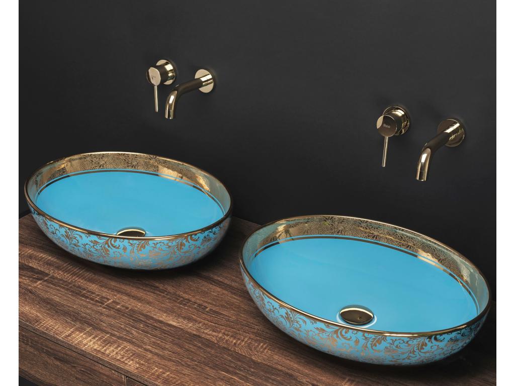 Vasque À Poser Mobenze Blu Oro ECRV97074