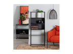 Mensola 4 nicchie Nero/Verre - Luxameub BCXE13442
