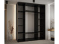 ARMOIRE Mobenze 3 À PORTES COULISSANTES 235.2/200/60 3 porte Nero/Mobenze/Argento YDTF14078