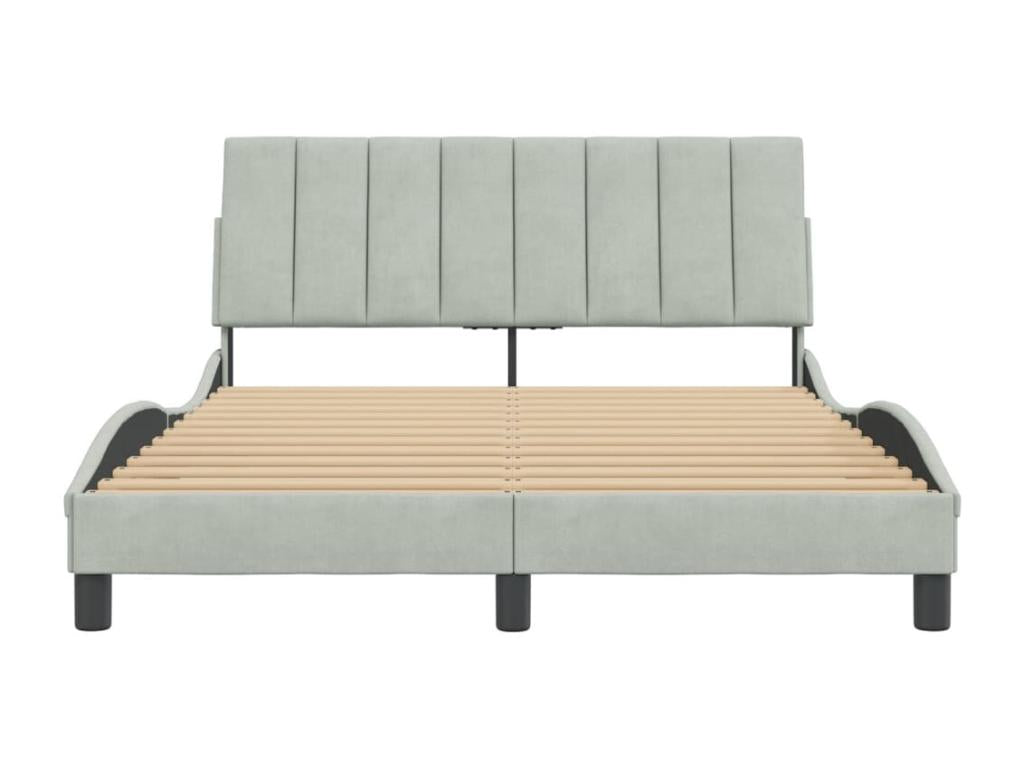 Struttura letto con testiera Grigio chiaro 140x200 BXUQ33290