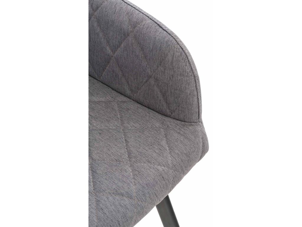 Sedia in tessuto grigio