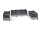 Set da giardino 7 pezzi con cuscini Mobenze de pin massif VZFK35262