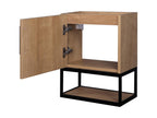 Meuble lave-main suspendu con nicchia - 40 cm - Coloris naturel clair - Mobenze VFHC28060