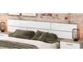 Ensemble Testiera 2 tavolini comodini coloris chêne Mobenze/bianco WDGX90265