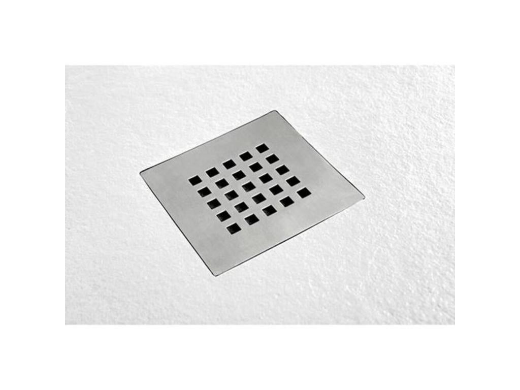 Receveur de Douche 80x200 cm Ligne Luxameub Extra Fin Couleur Grey Clair Ral 7035 en Résine Synthétique et Poudre de Marbre with Bonde Gratuite IIRR73016
