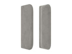 Letto in velluto grigio, 93 x 16 x 78 cm