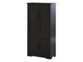 Armadio da cucina contemporanea multi-rangements 2 placards 3 étagères Mobenze panneaux particules nero CVNS94558