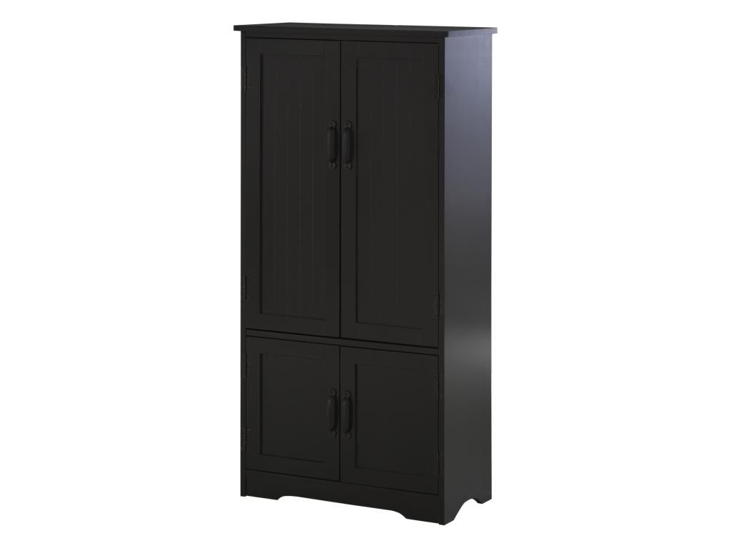 Armadio da cucina contemporanea multi-rangements 2 placards 3 étagères Mobenze panneaux particules nero CVNS94558
