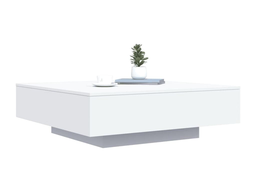Tavolo basso bianco 100x100x31 cm Mobenze d'ingénierie IMNF05576
