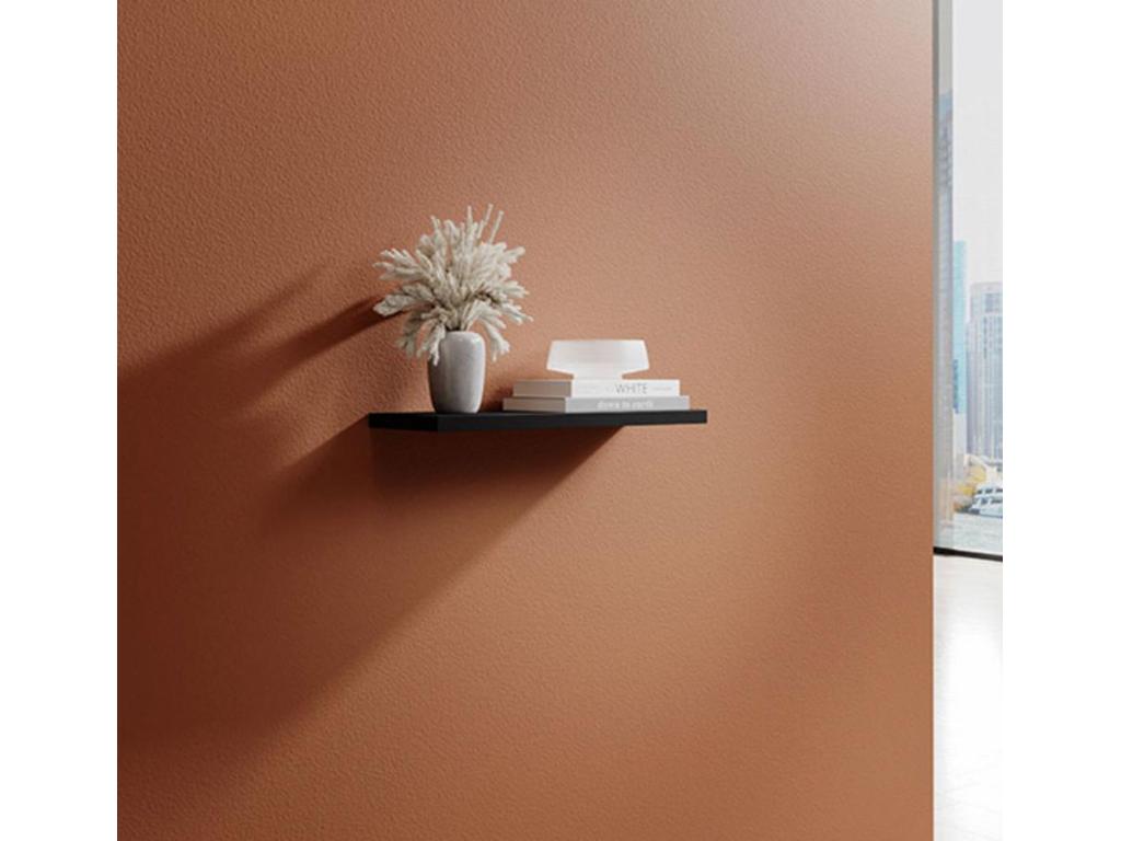 Mensola murale per Salon Salle à manger in Nero con 60x20x2.2cm Mobenze NTTZ70857