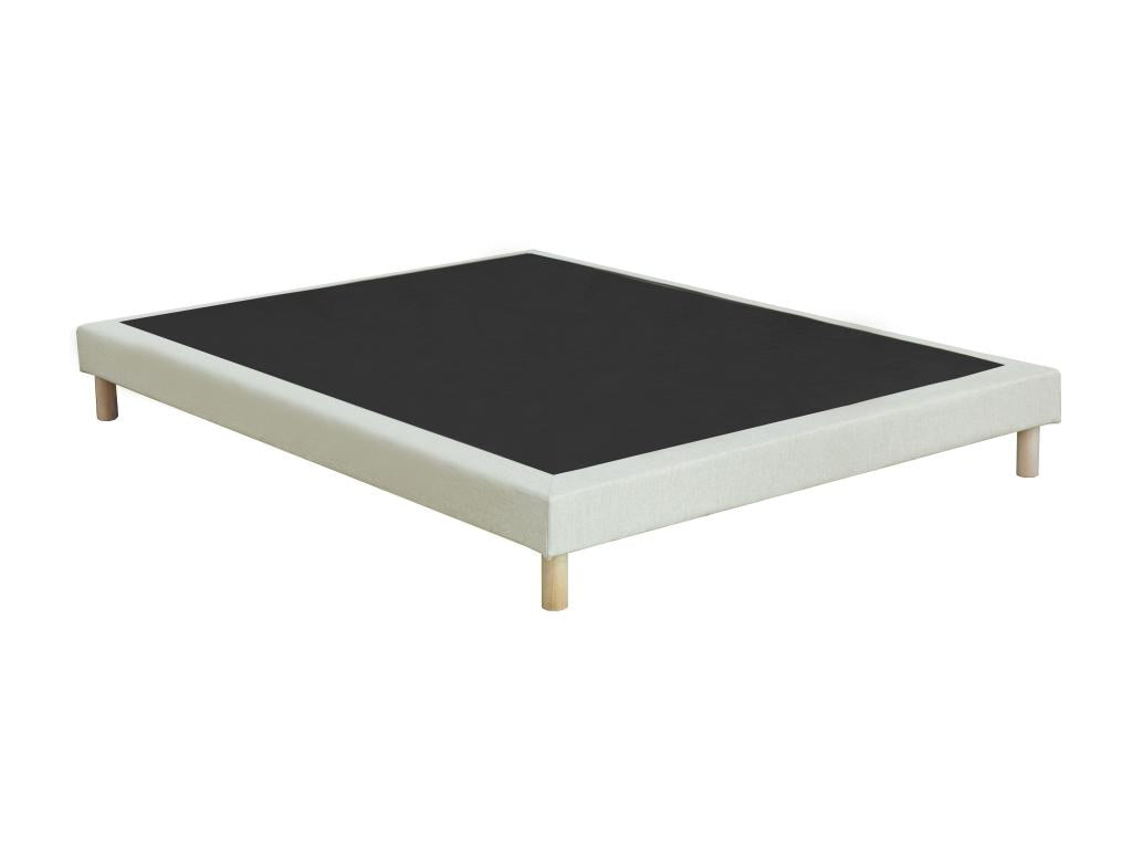 Sommier tapissier déco 160x200 cm - Beige - Mobenze LSTQ42045