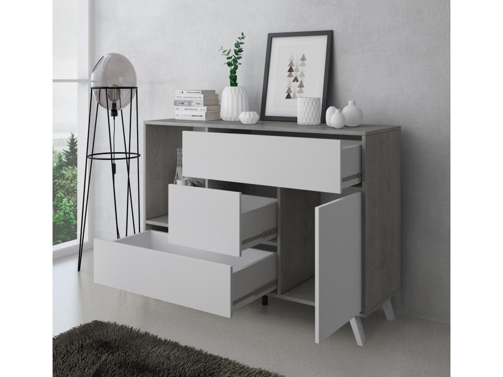 Credenza bianca, 120 x 40 x 86 cm