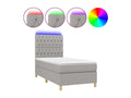 Sommier a Mobenze de lit et Materasso et LED Grigio chiaro 100x200 IVFZ06387