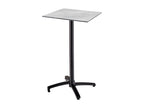 Tavolo Ensemble haute stratifié marmo e 2 chaises hautes grey DSKN40647